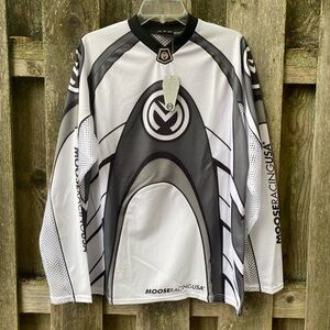 Moose Racing black and white long sleeve shirt
